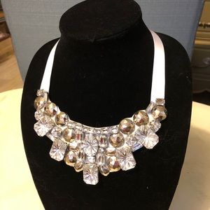 Jeweled Necklace with satin tie